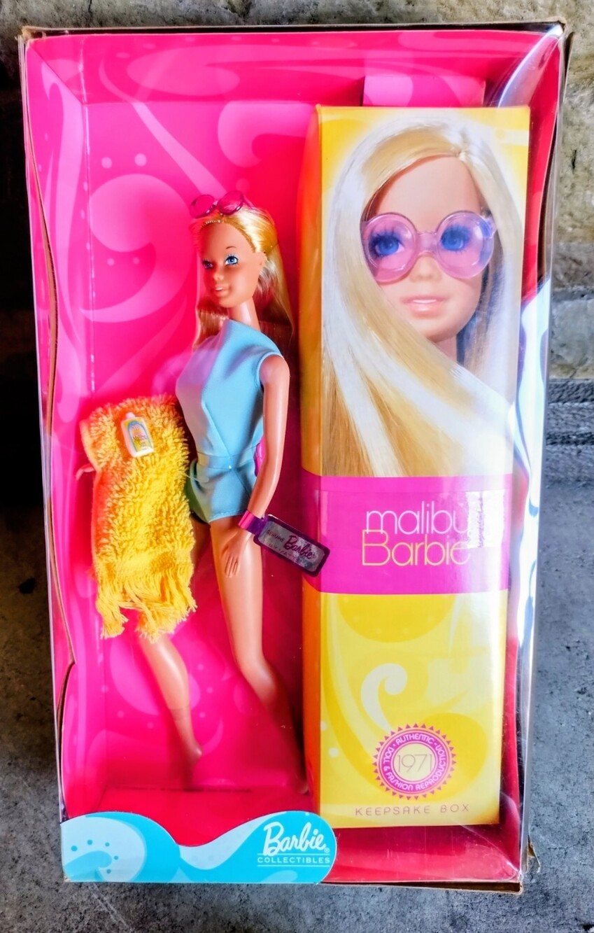 Mattel Malibu Barbie Collector Edition Licensed Reproduction Doll 12in